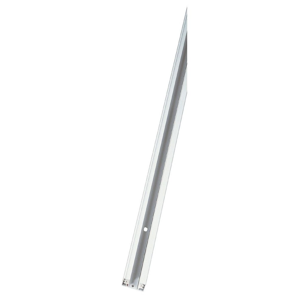 1-Phasen Hochvoltschiene Aufbauversion in Weiß, Aluminium, 2m lang, montagefertig für Wand oder Decke.