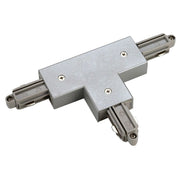 1-Phasen T-Verbinder Aufbauversion Silbergrau Erde Rechts