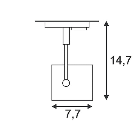 Altra Dice Spot eckig weiß GU10 max. 50W inkl. 1P.-Adapter
