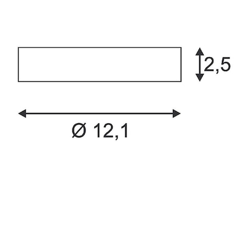 Roseta sufitowa dla 1p. -Plack Adapter