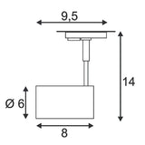 BIMA II verlichtingskop Zwart 2xGu10 Max. 50W inclusief 1P.