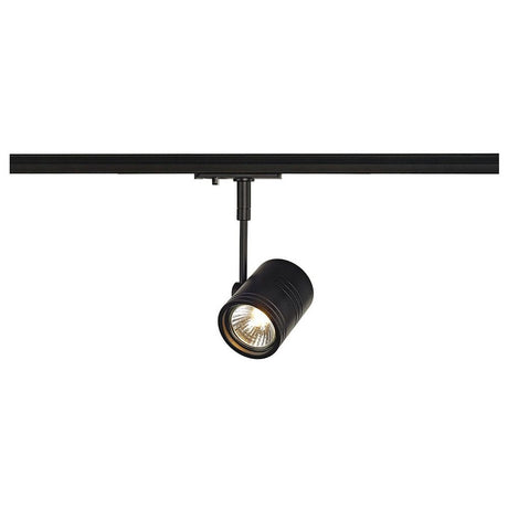 Bima I luminaire head black GU10 max. 50W incl. 1-phase adapter for high-voltage track system