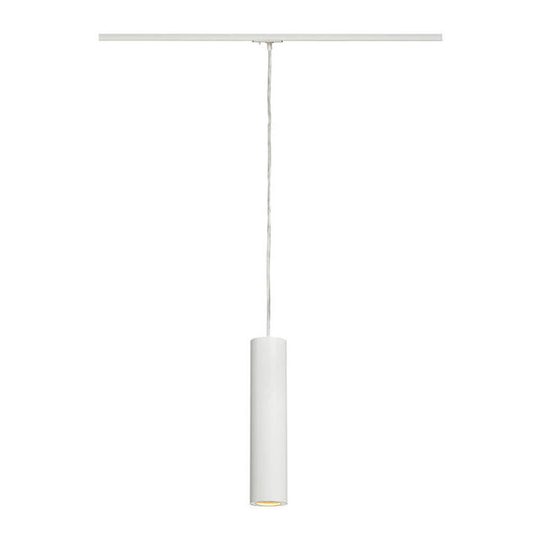 Enola B Pendelleuchte PD-1 weiß GU10 max. 50W inkl. 1P.-Adapter, puristische 1Phasen Pendelleuchte