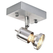 Asto I Wand- und Deckenleuchte alu brushed GU10 Spot max. 75W