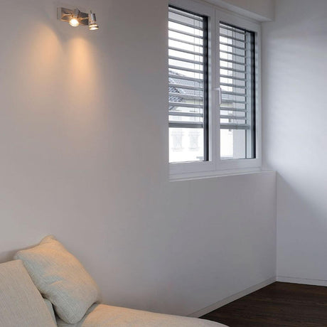 Asto II Wall en plafondlamp aluminium geborsteld 2xGu10 Spot Max.
