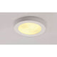Deckenleuchte GL 105 E27 rund weisser Gips max. 2x25W in minimalistischer Formgebung, warmes Licht.