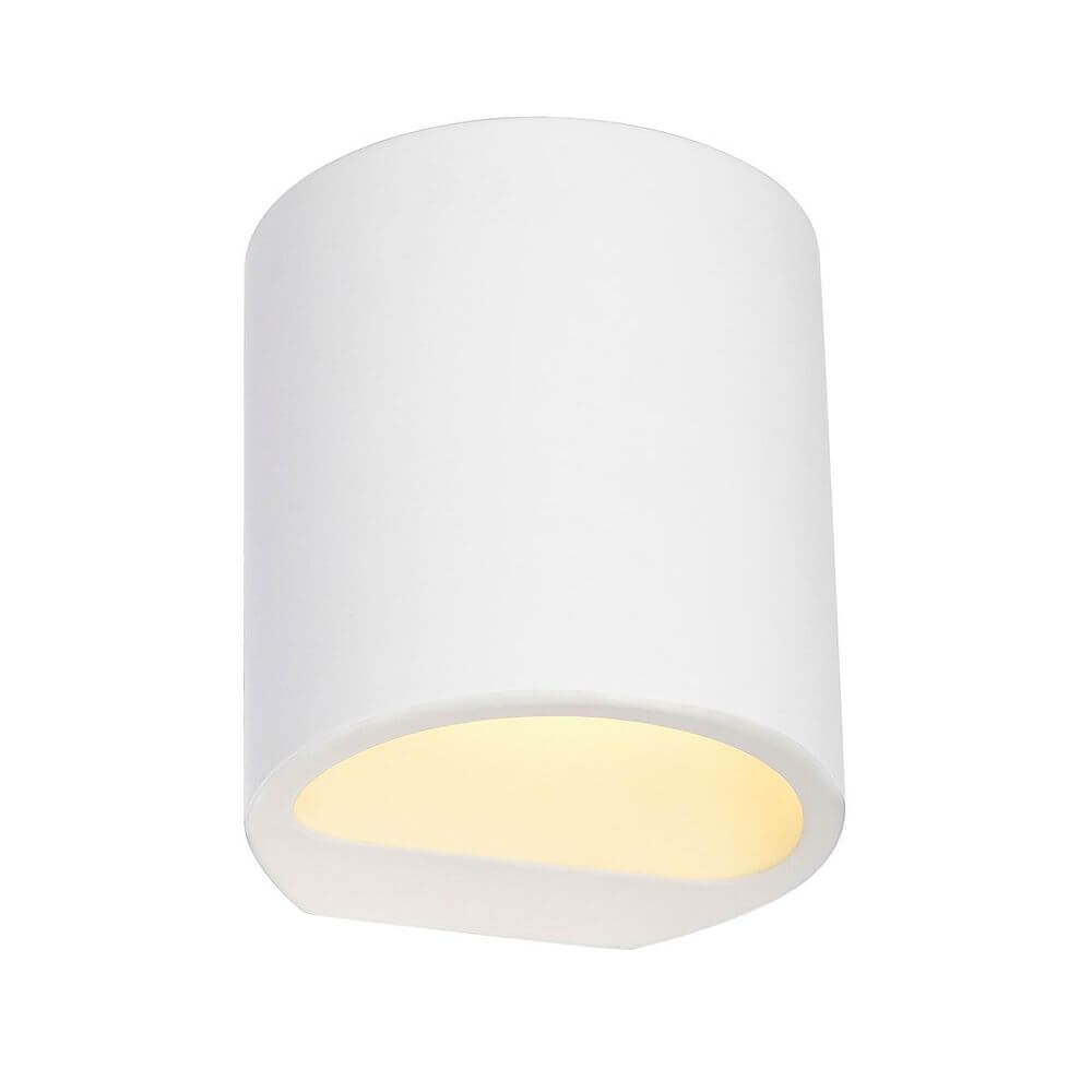 Plastra Wandleuchte GL 104 Round weisser Gips G9 max. 42W