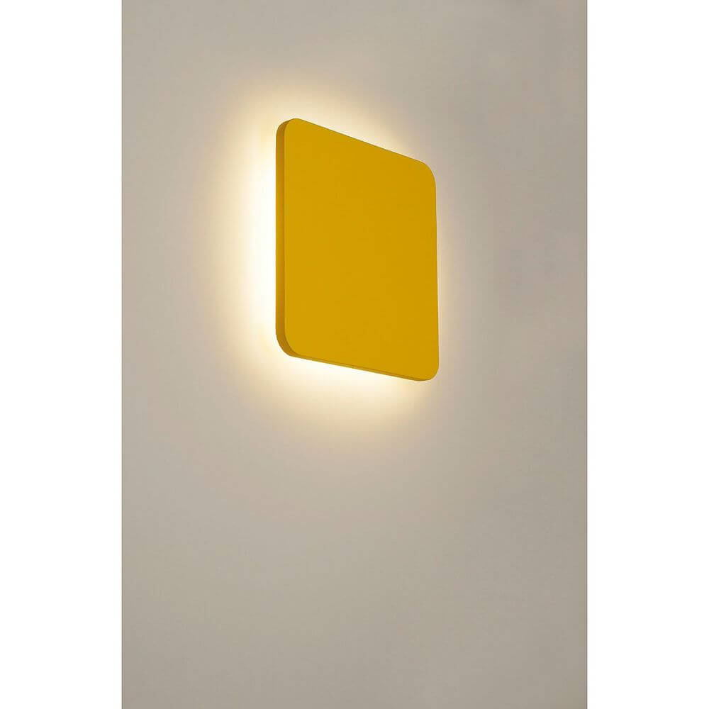 Plastra Square LED Wandleuchte 3000K Gips