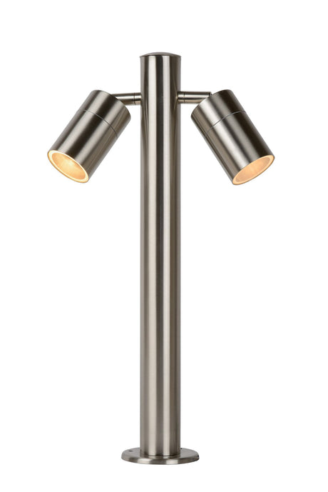LED-Pollerleuchte Arne 2-flammig IP44 Chrom (1)