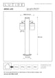 LED-Pollerleuchte Arne 2-flammig IP44 Chrom (6)