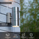 Außenwandstrahler Arne 2-flammig Up & Down LED IP44 Warmweiß (5)