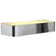 Wandleuchte WL 149 R7s rechteckig chrom R7s 78mm max. 60W Up/Down in chrom mit Aluminium und Glas.