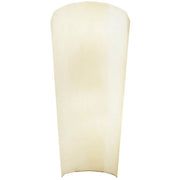 Applique murale à 2 lumières Kyra Alabaster blanc naturel avec un design élégant et épuré.
