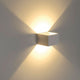 LOGS IN Wandleuchte eckig weiß 5W LED 3000K mit warmweißem Licht.