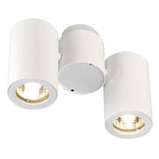 Enola B Spot II wall and ceiling light white 2xGU10 max. 2x50W, modern lighting installation in white.