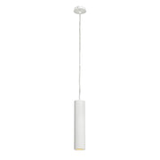 Enola B Pendelleuchte PD-1 weiß GU10 max. 50W, puristische weiße Pendellampe aus Aluminium