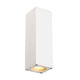 Theo Up & Down Wandleuchte eckig weiß 2xGU10 max. 2x50W