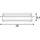 GLASSA Square E27 -katto lampun kulma 2xe27 Max.