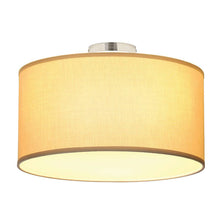 Soprana Deckenleuchte CL-1 rund beiges Textil E27 max. 3x60W, moderne Deckenlampe