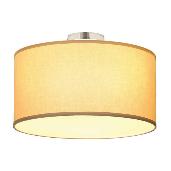 Soprana Deckenleuchte CL-1 rund beiges Textil E27 max. 3x60W, moderne Deckenlampe