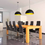 Forchini pendant lamp PD-1 round black/gold E27 max. 40W