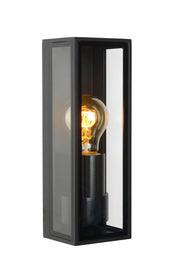 Outdoor wall light Dukan IP65 Black with glass shade (1)