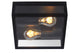 Dukan 2-light outdoor ceiling light IP65 Black (2)