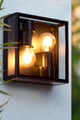 Dukan 2-light outdoor ceiling light IP65 Black (1)