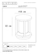 Lampa chodnikowa Cadix IP65 1-punktowa Czarny (6)
