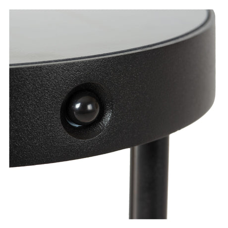 LED-Pollerleuchte Jackson solarbetrieben mit Bewegungsmelder IP65 Schwarz (2)