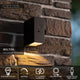 Bolton outdoor wall light, solar-powered with motion sensor IP54 Black (4)