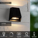 LED-Buitenwandlamp Luton IP54 met bewegingssensor Zwart (5)