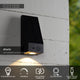 LED-Irwin solar-powered outdoor wall light IP54 with motion sensor Black (4)