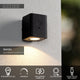 Ramin outdoor wall light, solar-powered with motion sensor, IP54, black (4)