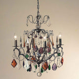 Lampa wisząca 4-płaszczowy kolor Symphony Bronze, ołowiany kryształ