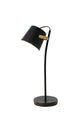 Lampada da tavolo Esperto con paralume rotondo 14x20 cm oro 