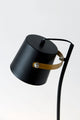 Lampada da tavolo Esperto con paralume rotondo 14x20 cm oro 