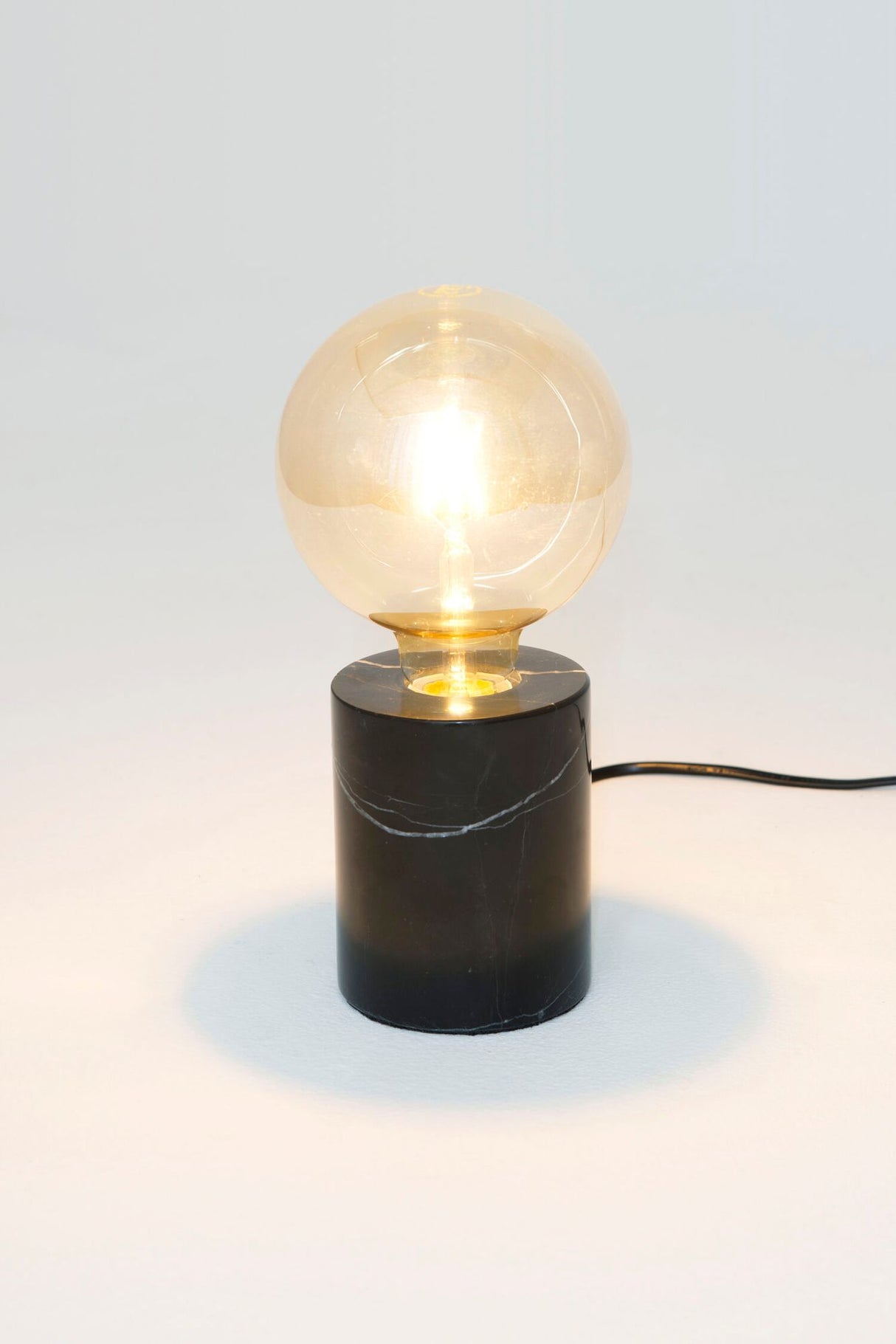 Lampada da tavolo Il Fanale Grande Marmo Ø 9 cm Rotonda Nera 