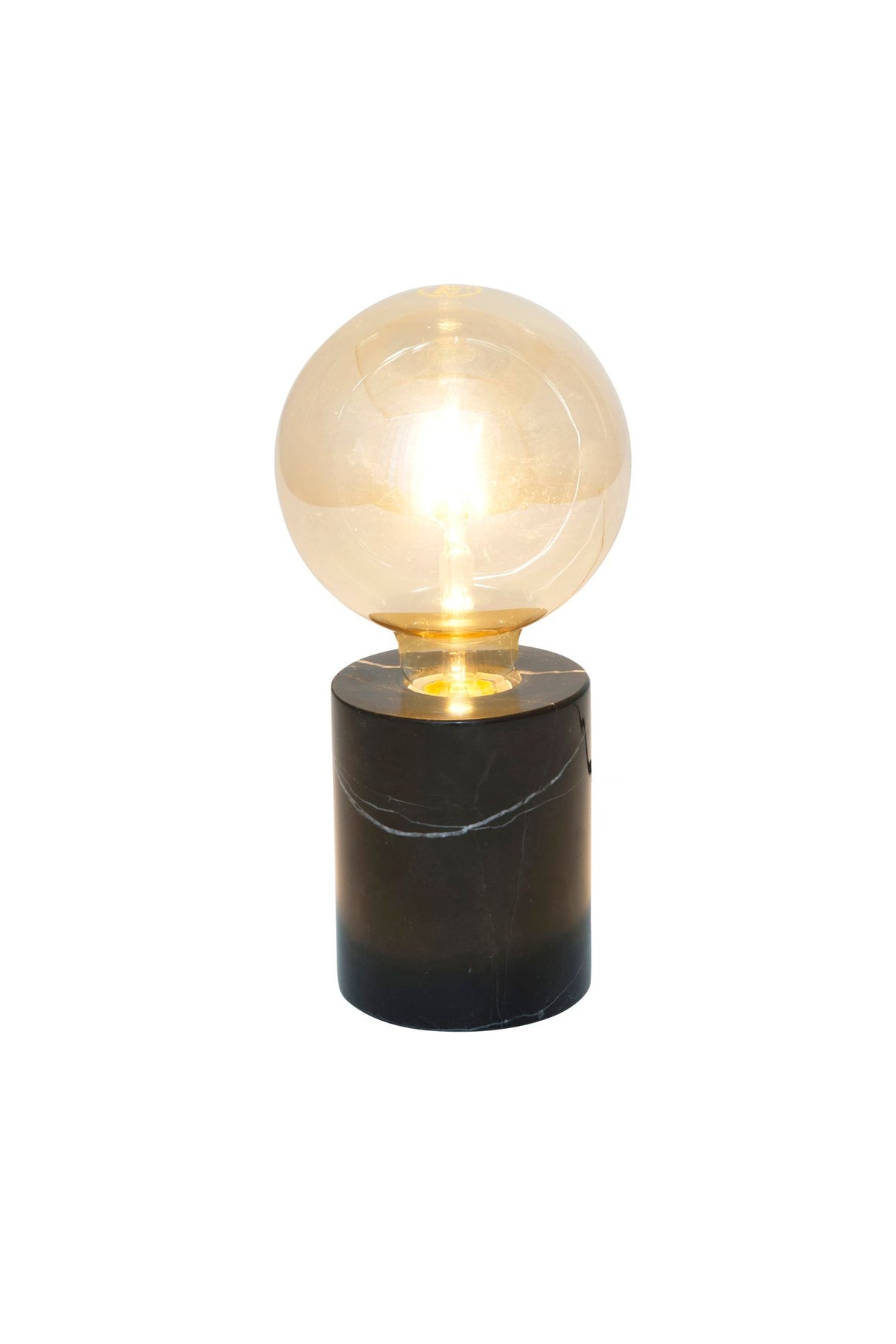 Tischlampe Il Fanale Grande Marmor Ø 12,5cm Rund Schwarz