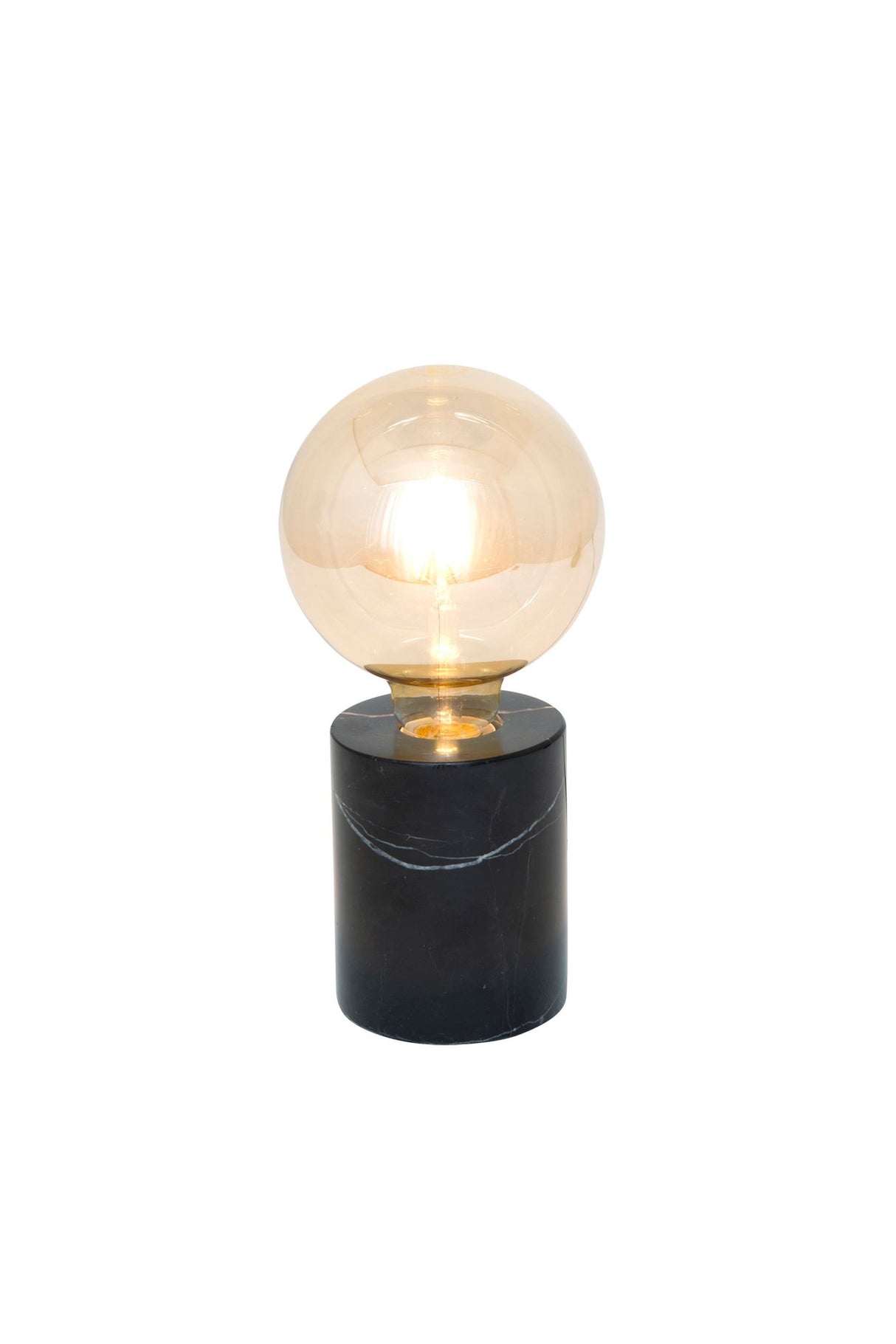 Tischlampe Il Fanale Piccolo Marmor Ø 9,5cm Rund Schwarz