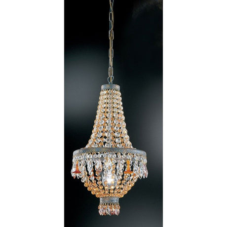 Golden Dream Pendelleuchte Ø 28cm mit glitzernden Kristallen im eleganten Design.