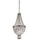 Cupola Nickel Pendelleuchte Nickel glänzend Ø 30cm – elegante Pendelleuchte aus Kristallglas und Metall.