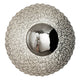 Wandleuchte 2-flammig Utopistico Circa Eisen Silber mit einzigartigem Design und glänzender Oberfläche