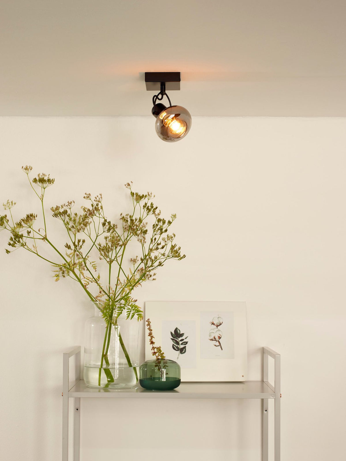 Deckenspot Madee schwenkbar mit Glasschirm (1)