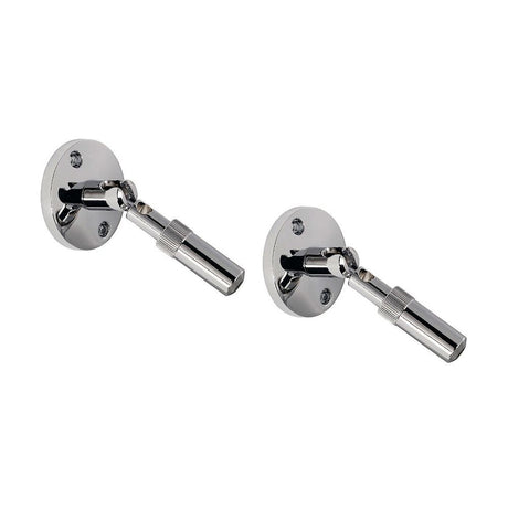 Wall mount for low-voltage cable system chrome, 2 pcs. 10 cm, flexible set for low-voltage cable system.