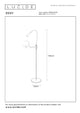 LED-Lese-Stehleuchte Zozy mit Touchdimmer und flexiblem Lesearm (7)