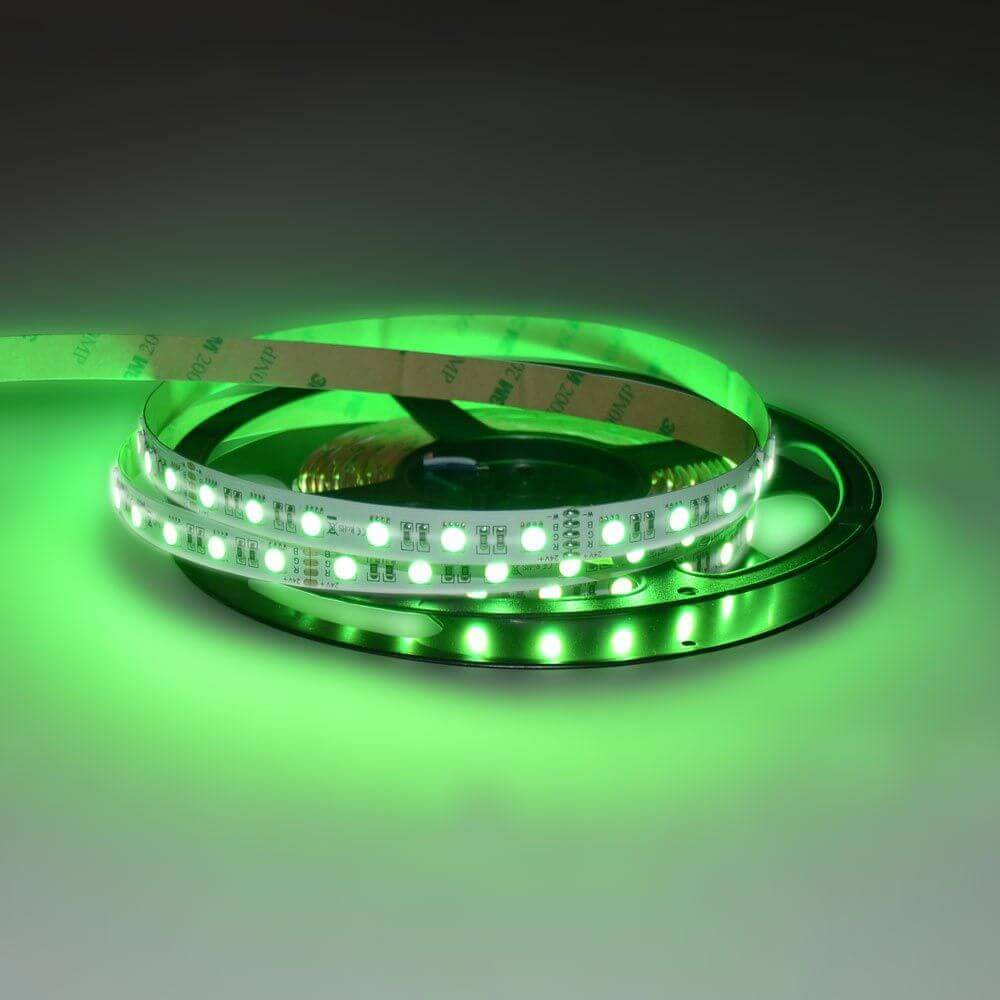 5m LED-Strip 19, 2 W/m RGB + Warmweiß 24V IP63