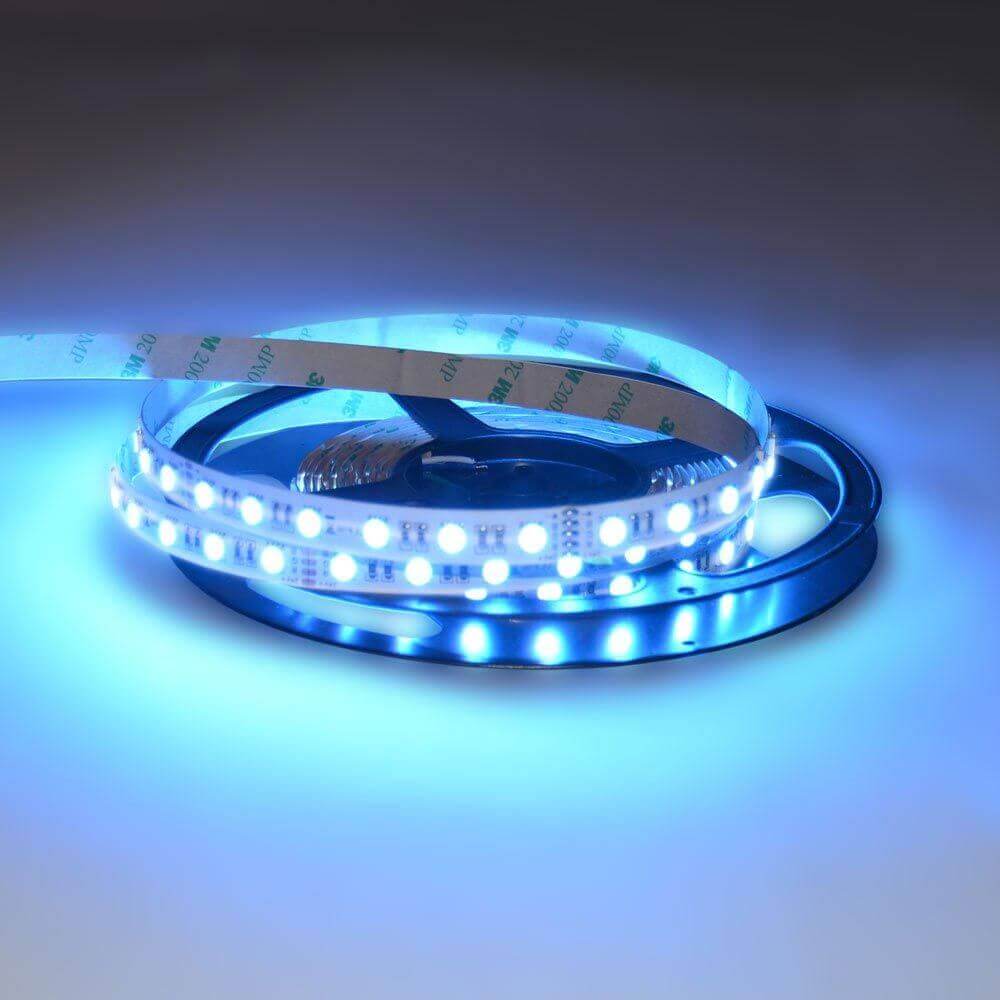 5m LED-Strip 19, 2 W/m RGB + Warmweiß 24V IP63