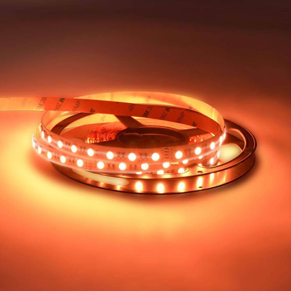 5m LED-Strip 19, 2 W/m RGB + Warmweiß 24V IP63