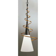 Fakkelspiralpendul rustantik Ø 18cm med spiralophæng og elegant design.